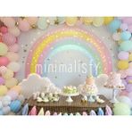 Renkli Balonlar ve Pastalarla Fantastik Bir Parti Arka Planı 200X150CM, Stüdyo Fonu