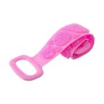 Renkli Banyo Kesesi Peeling Silikon Duş Lifi Fırçası Peeling Vücut Temizleme Masaj 1 Adet - Pembe