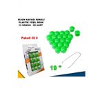 Renkli Bijon Kapagi Plastik Yesil Renk Altigen 19 Mm Bijon Uyumlu 20 Adet -