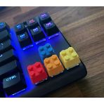 Renkli Blok Tuğla Tasarımlı Klavye Tuş Takımı (4’Lü Set) Mekanik Klavyelerle Uyumlu Keycap Seti