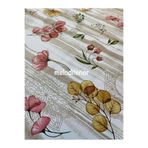 Renkli cam işleme narin naif desen astarlı kaymaz pvc muşamba masa örtüsü Bordo 140 x 140