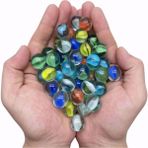 Renkli Cam Misket Bilye Glass Marbles Bilya 80 Ad