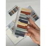 Renkli Cetvelli Gri ve Toprak Tonları Indeks Sticker/index/post-It/postit/kitap Ayracı/not Kağ� - Standart