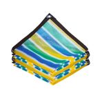Renkli Çizgili Gölge Net UV Dayanıklı %80 Güneş Koruma Örgüsü Seralar Bahçeler Çiçekler ve Bitkiler için - Hafif ve Dayanıklı (Boyut: 10x10m/32,8x32,8 ft)