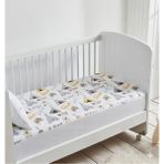 Renkli Düşler Atölyesi Bebek ve Çocuk Yatak Koruyucu Alez Su Sıvı Geçirmez, Full Kenar Lastikli Fitted, %100 Pamuk Kapitone Yumuşak Nefes Alabilir Yatak Koruma Örtüsü - 70 x 110 cm