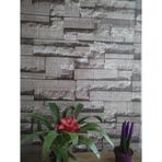 Renkli Duvarlar 10 Adet 70-77Cm Taş Desen Yapışkanlı Duvar Kağıdı Panel Nw116