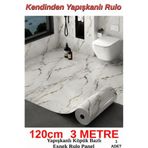Renkli Duvarlar 120cm x 3 Metre Tek Parça Kendinden Yapışkanlı Esnek Köpük Rulo Yer Zemin Kaplama Paneli Kağıdı GLOX