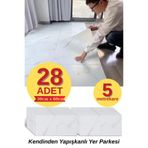 Renkli Duvarlar 28 ADET 30cmx60cm 5 m2 Alan Kaplar Mermer Desen Yapışkanlı Floor PVC-LVT Zemin Kaplama Paneli Salon