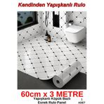 Renkli Duvarlar 3 Metre Tek Parça Kendinden Yapışkanlı Esnek Köpük Rulo Küp Desen Yer Zemin Paneli Kağıdı CYCZT00156