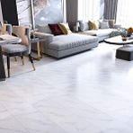 Renkli Duvarlar 30cm X 60cm 1 Adet Yapışkanlı Colored-605 Floor Pvc Panel Yer Zemin Kaplama Paneli Arkası Kauçuklu Beyaz