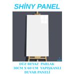 Renkli Duvarlar 60x30 Cm 1 Adet Kendinden Yapışkanlı Shiny Düz Beyaz Parlak Duvar Ofis Mutfak Karosu Paneli
