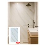 Renkli Duvarlar 60x30cm Shiny Krem-Toprak Mermer Desenli Yapışkanlı Mutfak Banyo Kaplama Duvar Paneli Kağıdı TX-106