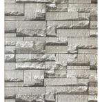 Renkli Duvarlar 70X38CM (0,26 M2)Kendinden Yapışkanlı 3 Boyutlu Yığma Tuğla Gri Duvar Kağıdı Paneli NW115 - 70 x 38 cm
