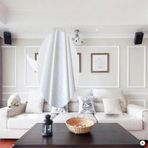 renkli duvarlar Beyaz 8x117 cm 4 Adet Kendinden Yapışkanlı Duvar Kağıdı Çıtası