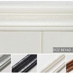 renkli duvarlar Beyaz 8x117 cm Kendinden Yapışkanlı Duvar Kağıdı Kenar Çıtası