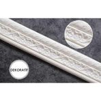 Renkli Duvarlar Beyaz Motifli 8CM-110CM Yapışkanlı Çıta Çerçeve Süpürgelik
