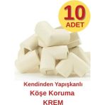 Renkli Duvarlar Kendinden Yapışkanlı 10 Adet Krem Kum Bej Bebek Çocuk Köşe Koruma Masa Sehpa Mobilya Kenar Koruyucu - Yok