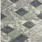 RENKLİ DUVARLAR Kendinden Yapışkanlı 3D Modern Baklava Desen Salon Mutfak Duvar Kağıdı Paneli 70x35cm 1 Adet NW157