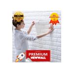 Renkli Duvarlar Kendinden Yapışkanlı Duvar Kağıdı Esnek Köpük Paneli 3d Tuğla Desen Beyaz 1 Adet 35x38 Cm