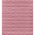 Renkli Duvarlar Kendinden Yapışkanlı Esnek Sünger Tuğla Desen Pembe Duvar Paneli - 70 x 77 cm