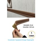 Renkli Duvarlar Kendinden Yapışkanlı Kahverengi Düz model Süpürgelik Tablo Tavan Parke Süpürgelik 8cmx110cm 1 ADET
