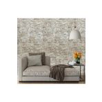 Renkli Duvarlar Kendinden Yapışkanlı Salon Antre Mutfak Kaplama Bej Tuğla Duvar Kağıdı Paneli 70X38cm 1 Adet NW125