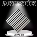 RENKLİ DUVARLAR Metal Gri Akustik Panel 3mm Keçe ve 8mm Mdflam Pinterest Salon Ofis Duvar Paneli 50X50cm 1 Adet