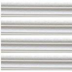 RENKLİ DUVARLAR Motifli Beyaz Esnek 8cm-230cm x 4 Adet Yapışkanlı Duvar Çıta Çerçeve Süpürgelik