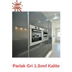 Renkli Duvarlar Parlak Gri 61cmx100cm Yapışkanlı Folyo Banyo Wc Mutfak Dolap Ve Mobilya Kaplama Folyosu
