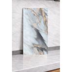 Renkli Duvarlar Shiny Bakır Mermer Desenli 60x30cm Yapışkanlı Mutfak Banyo Kaplama Duvar Paneli Kağıdı TX-092