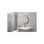 Renkli Duvarlar Shiny Gri-Toprak Mermer Desenli 60x30cm Yapışkanlı Mutfak Banyo Kaplama Duvar Paneli Kağıdı BS1725