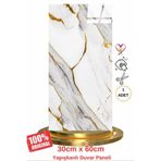 Renkli Duvarlar Shiny Yaldızlı Mermer Desenli 30x60cm Yapışkanlı Mutfak Banyo Kaplama Köpük Duvar Paneli Kağıdı ls60