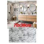 Renkli Duvarlar Yapışkanlı 3D Esnek Sünger Duvar Kaplama Kağıdı Paneli Salon Ofis Ev Tv Arkası 1 Adet 70x38 cm NW199