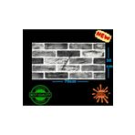 Renkli Duvarlar Yapışkanlı Dekoratif Tuğla Desen Gri TV Arkası Salon Ofis Duvar Kağıdı Paneli 70X35cm 1 Adet NW169