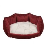 Renkli Ev Tasarım Milano Model Bordo Kedi Köpek Yatağı