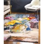 Renkli Halılar Yıkanabilir Dijital Baskı Modern Dekoratif Kaymaz Tabanlı Salon Halısı Mutfak Halısı Yolluk - 100 x 260 cm