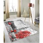 Renkli Halılar Yıkanabilir Dijital Baskı Modern Dekoratif Kaymaz Tabanlı Salon Halısı Mutfak Halısı Yolluk - 60 x 100 cm