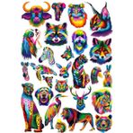 Renkli Hayvanlar Sticker Set 1 20 Parça Telefon, Tablet, Defter, Laptop Sticker