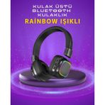 Renkli Işık Efektli Bluetooth 5.3 Müzik Kulaklığı ( Lisinya )