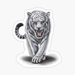 Renkli Kaplan Araba Oto Sticker Yapıştırma Etiket 17cm D6