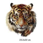Renkli Kaplan Araba Oto Sticker Yapıştırma Etiket 17cm T1