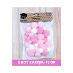 Renkli Karışık Ponpon Setleri Yeni Renkler Yeni Karışık Modeller