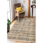 Renkli Kilim Desenli Baskılı Kaymaz Yıkanabilir Salon Oturma Odası Mutfak Antre Halısı Yolluk 80 X 150 Cm Çok Renkli