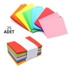 Renkli Kucuk Zarf 7X9 Cm 25 Li Paket