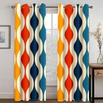 Renkli Kutu Dokusu 3D Modern Soyut Sanat Perdeleri - Yatak Odası Balkon Çocuk Odası için Lüks Oda Karartma Panelleri - GxY 2x160x200 cm