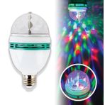 Renkli Led Döner Başlıklı Disko Topu Ampul Gece Lambası Disco Lamp