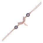 Renkli Melek Gümüş Bileklik