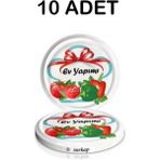 Renkli Metal 10 Adet Kavanoz Kapağı 82MM - Mor - 1000 ml