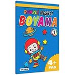 Renkli Neşeli Boyama 1 4+ Yaş: Yaşa Uygun Çizgilerle