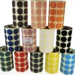 Renklı Nokta Etıketı 25Mm 2000´Lı (Sıyah)
